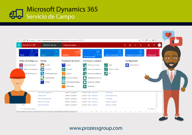 Microsoft Dynamics 365 Servicio de Campo